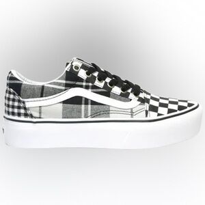 Old Skool Platform 'Plaid Checkerboard' vn0a3b3uvyd
